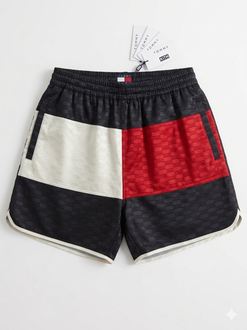 Kith Tommy Hilfiger Men’s Navy, White & Red swim trunks XL